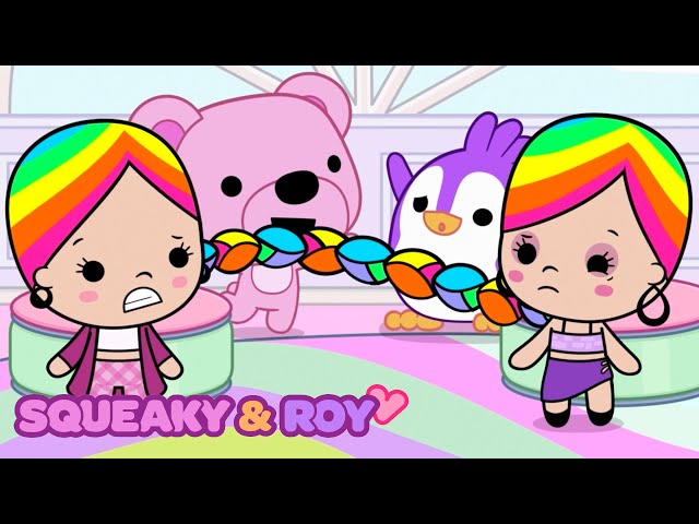 Brand New! | Squeaky & Roy - Braids gone wrong! | Funny cute cartoons for kids | #squeakyandroy