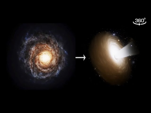 Falling into Andromeda Galaxys Central Black Hole 360° VR