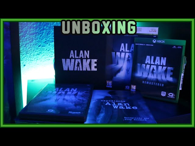 Unboxing Alan Wake Remastered y Alan Wake Ed. Coleccionista