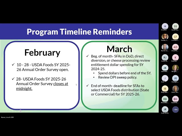 How to Enter the USDA Foods Annual Order Survey for SY 2025-26 (PY 26)