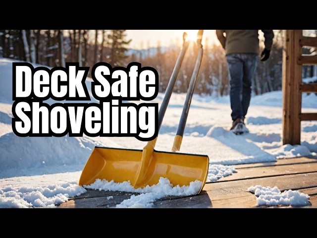 STOP Using the WRONG Snow Shovel for Your Composite Decking!