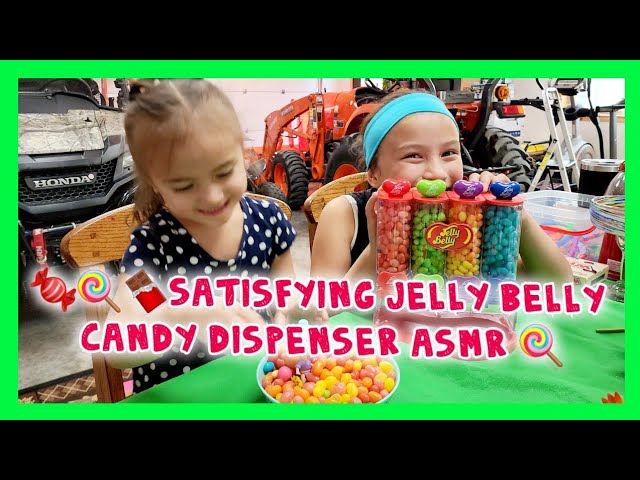 🍬🍭🍫SATISFYING JELLY BELLY CANDY DISPENSER ASMR 🍭 #howto #jellybelly  #fun #asrmsounds