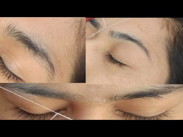 How to : Threading Eyebrow l Curve Shape In Threading l Threading At Home