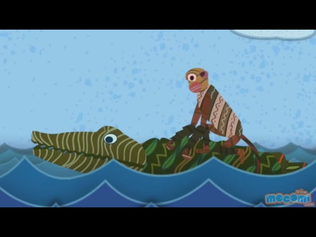 Monkey and The Crocodile Story in English - Panchatantra Stories in English | Moral Stories | Mocomi