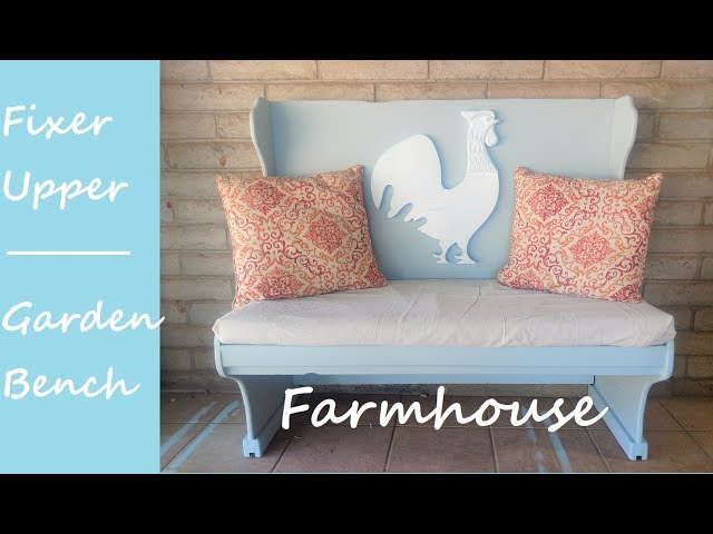 DIY: Fixer Upper Farmhouse Garden Bench