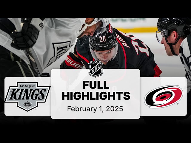 NHL Highlights | Kings vs. Hurricanes - February 01, 2025