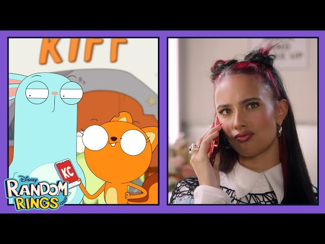 Kiff Calls Kylie Cantrall from Descendants: The Rise of Red 📱| Random Rings | Kiff | @disneychannel