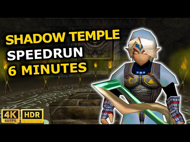 Fierce Deity Speedruns Shadow Temple in 6:06 | 4K HDR 60fps | Fierce Deity Mask in Ocarina of Time