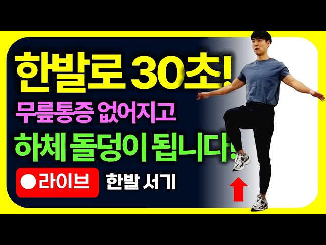 딱 20초만 버티세요! 🔥무릎관절에 무리없이 허벅지에 돌덩이 같은 근육 생깁니다!