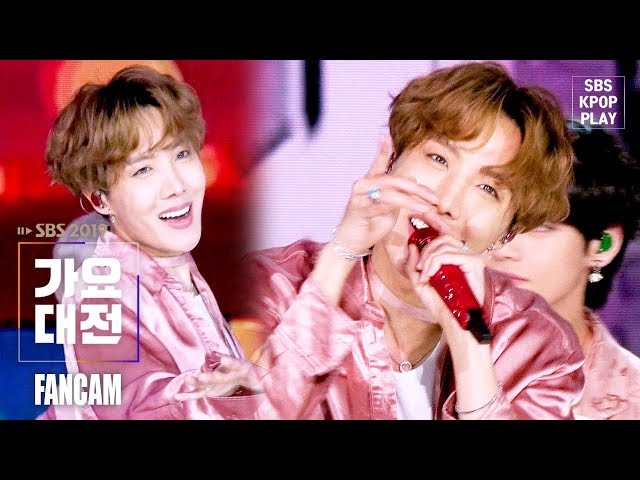 [2019 가요대전] 방탄소년단 제이홉 '작은 것들을 위한 시' (BTS J-HOPE 'Boy With Luv' FANCAM)│@2019 SBS Music Awards