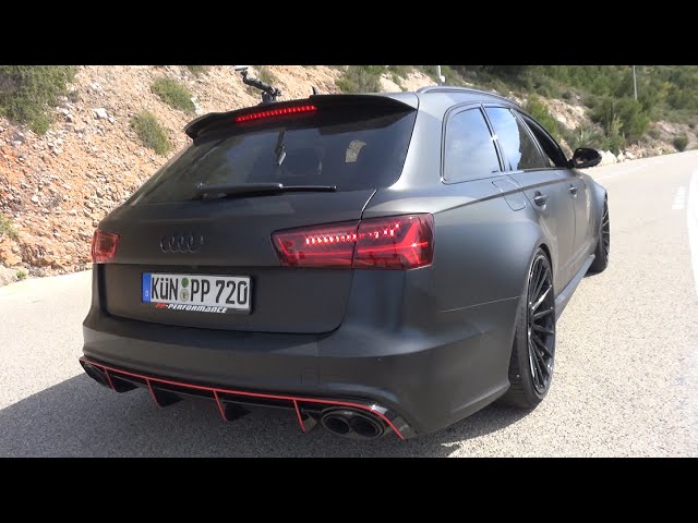 750HP Audi RS6 PP-Performance w/ Akrapovic - INSANE Quattro Burnouts!