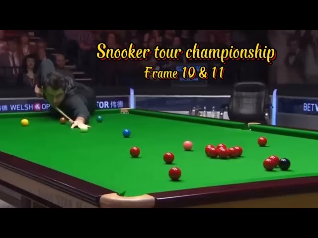 Ronnie O’Sullivan Vs Jonh Higgins ( frame 11 & 12). Snooker tour championship.