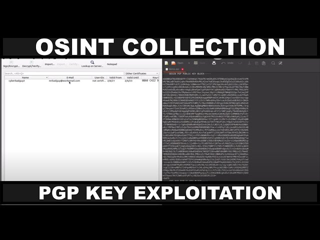 OSINT Collection: Extract Information from Public PGP Keys