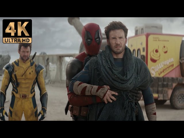 Deadpool and Wolverine (2024) | Meeting Captain Chris Evans - The Human Torch and Pyro 4K [2160p]