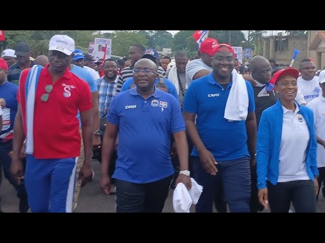 Massive crowd as Bawumia, Sammy Awuku sweep all NDC votes in the Akuapem North, Eastern Region