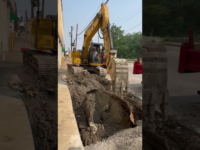 Digging Out Concrete from a Previously Abandoned in Place Underground Tank