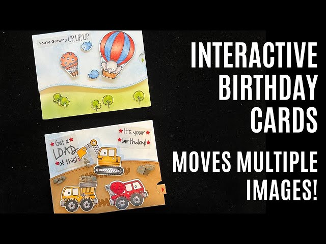 Interactive Birthday Cards Moves Multiple Images