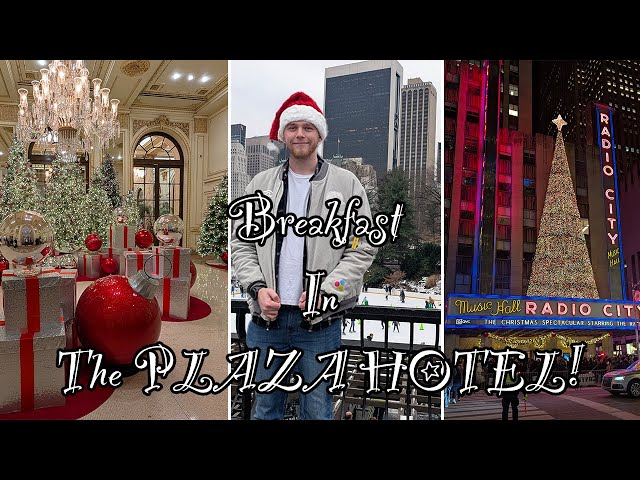 BREAKFAST AT THE PLAZA HOTEL! Christmas Day In New York (Day 2)