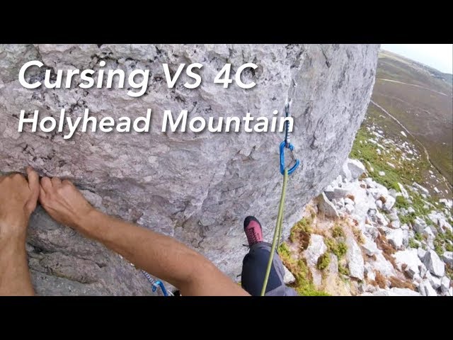 POV Trad Climbing 'Cursing' VS 4C Holyhead Mountain