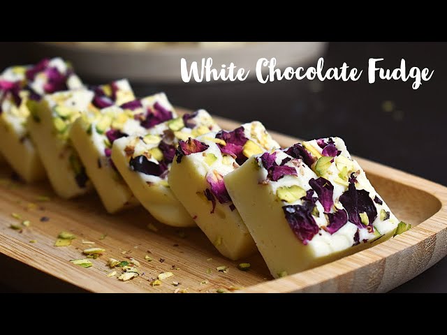 White Chocolate Fudge | Chocolate Recipe in Kannada