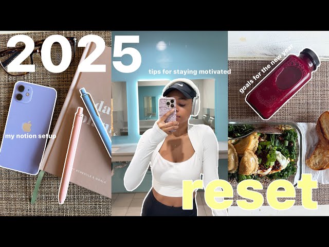 2025 reset vlog ☁️🫐✨ planning, life updates, my notion and ;goals for the new year