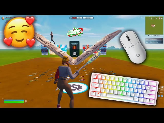 Chill ASMR🤩 1v1 BUILD FIGHT 🏆Satisfying Fortnite Keyboard Sounds