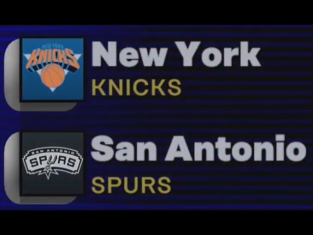 Random Game of the Week - New York Knicks @ San Antonio Spurs - Kobe Era