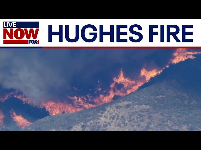 Hughes Fire: Massive wildfire breaks out near Santa Clarita, CA | LiveNOW from FOX