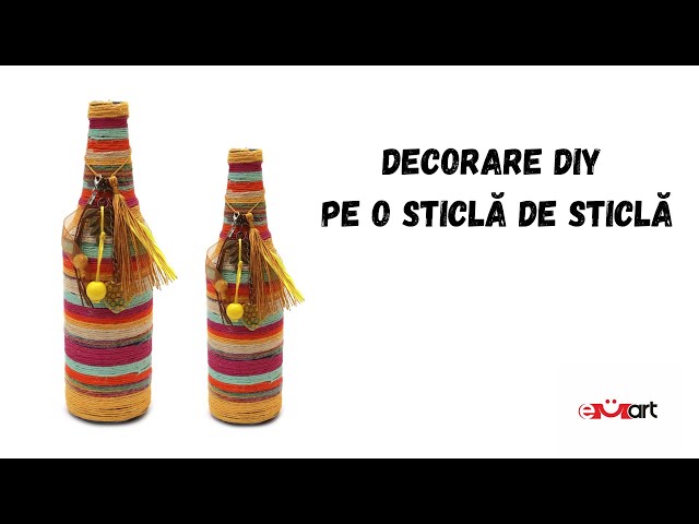 Decorațiune DIY pe o Sticlă de Sticlă