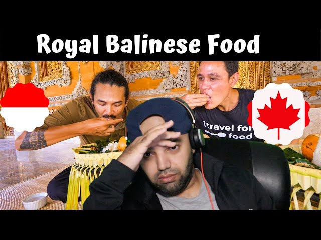 Royal Balinese Food - AMAZING INDONESIAN FOOD at The Palace in Bali, Indonesia - Reaction