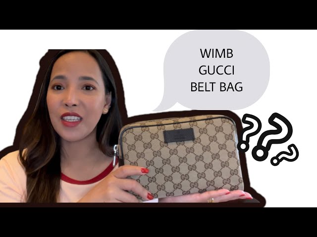 WIMB Gucci Canvas Belt Bag | Amy's Lifestyle