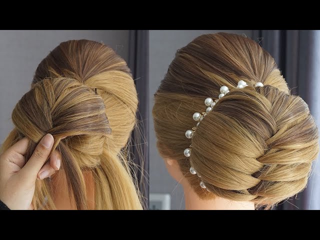 French Bun Hairstyle Trick - Beautiful Bun Hairstyle For Wedding