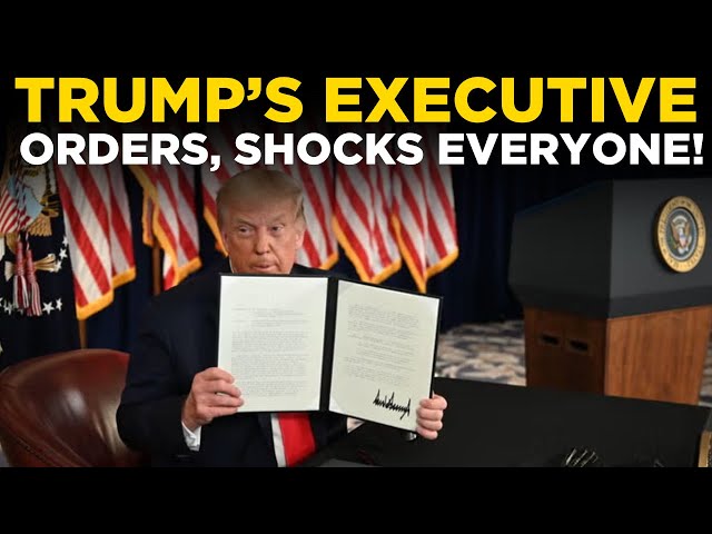 Trump News LIVE | Trump Revokes Biden Executive Orders | Trump Signs Over 100 Orders | US News LIVE