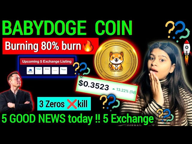 Babydoge Coin news today ?? 5 Exchanges list news✅️ || Babydoge price prediction ? Crypto news today