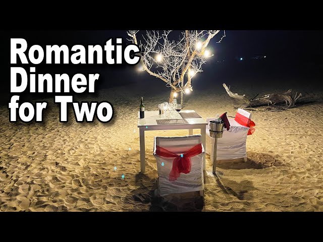 Romantic Dinner for Two on the Beach in Cuba