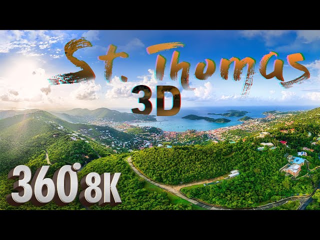 Visit St. Thomas US Virgin Islands in 8K 3D 360° VR - A FUNNY Virtual History Tour