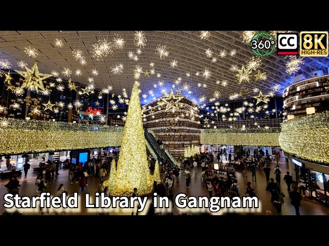 Starfield Library in Gangnam, Seoul. 8K 360VR video and subtitles