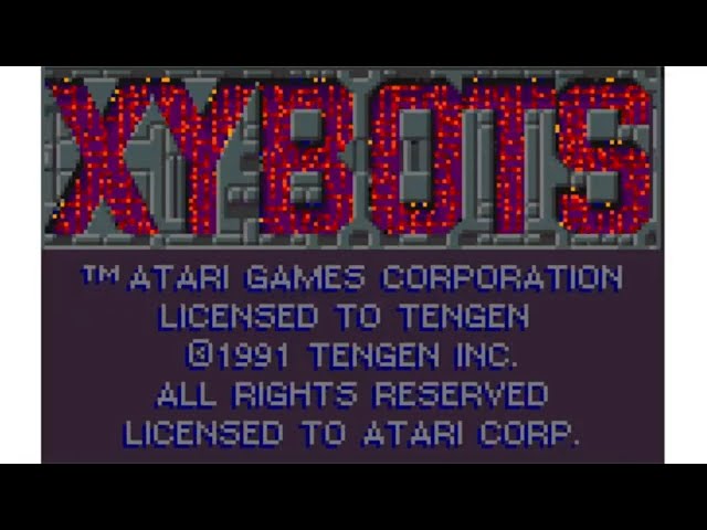 Xybots - Atari Lynx - Intro & Title Screen