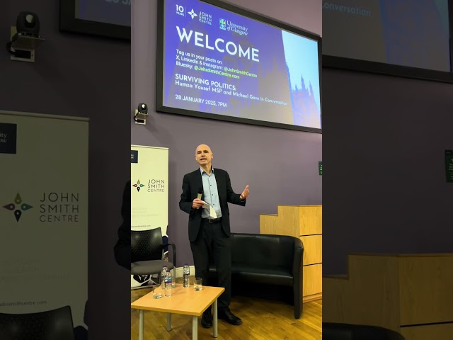 Surviving Politics: Humza Yousaf MSP and Michael Gove in Conversation