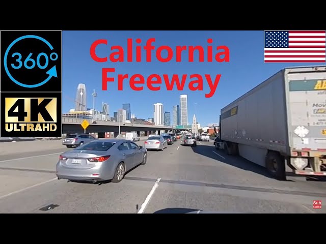 【360】 Video Driving to Concord from San Francisco California USA 2019 4K 加州高速公路駕駛 カリフォルニア高速道路の運転