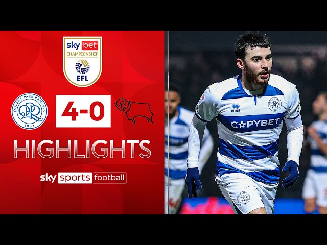 Chair stars as QPR thrash Derby | QPR 4-0 Derby | Championship highlights