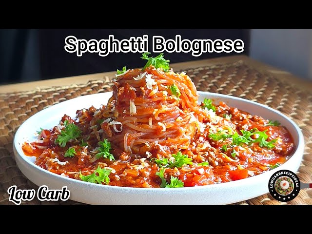 Low Carb Spaghetti Bolognese | Quick & Easy | Rich, Thick, Flavorful & Satisfying