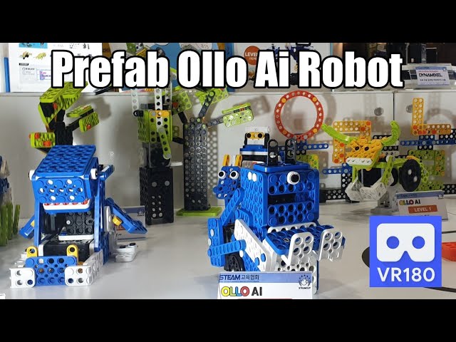 3D 180VR 4K Educational Prefab Ollo Ai Robot Toy for Children