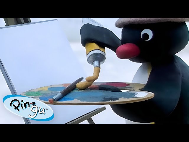 Painting Pingu! 🐧 | Pingu - Official Channel | Cartoons For Kids