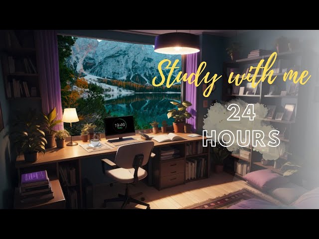 Study with me | Estude /Trabalhe comigo em TEMPO REAL ( 24 horas ) | Só 50 minutos