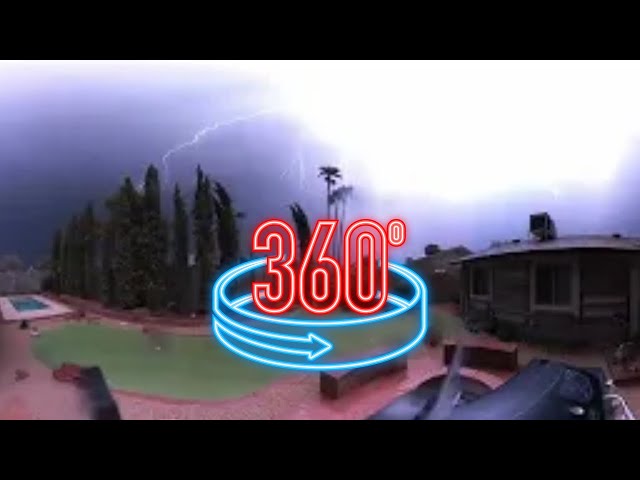 Don't Look Up!⚡👀😨 #dontlookup #monsoon #lightning #storm #360 #360video #lightningstrike