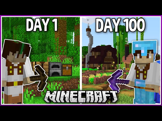 I Played Minecraft for 100 Days.. (1.16 Survival)