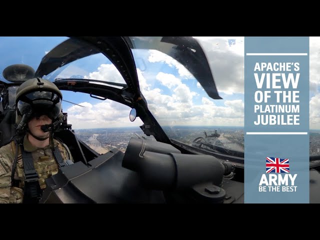 View from Apache Attack Helicopter | Platinum Jubilee | British Army