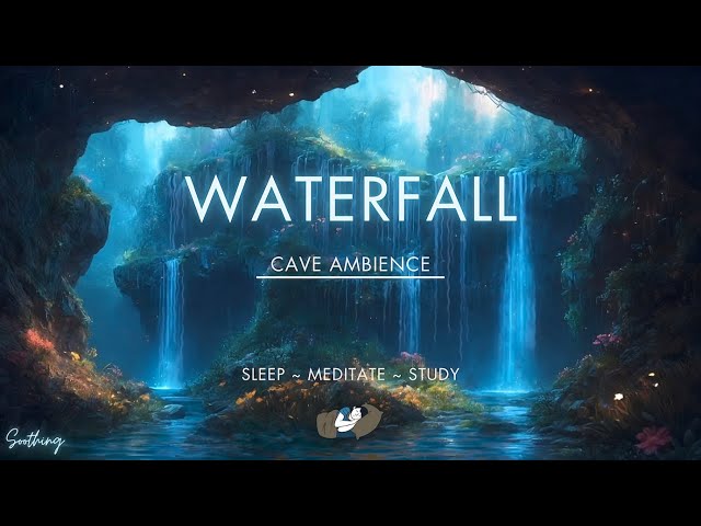 Gentle Waterfall & Bird Sounds| NO ADS | Relaxing Waterfall for Meditation - Sleeping