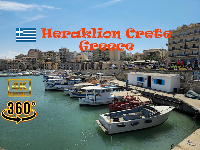 Discover Old Heraklion City, Crete, Greece in 360° VR - Captivating 4K Views Await!